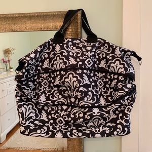 Expandable weekender tote bag